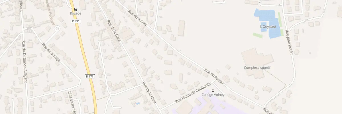 Plan du 38 Rue du Poirier à Craon