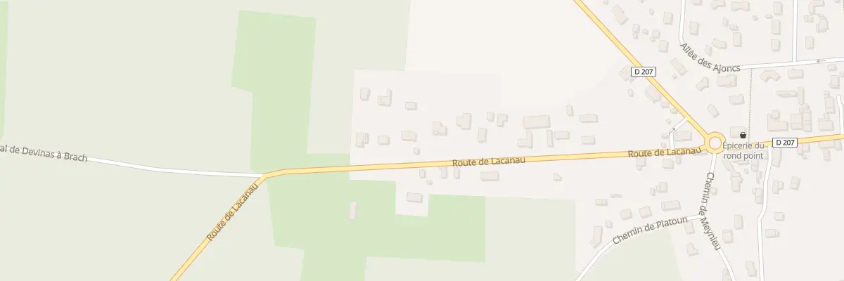 Plan du 33 Rte de Lacanau à Brach