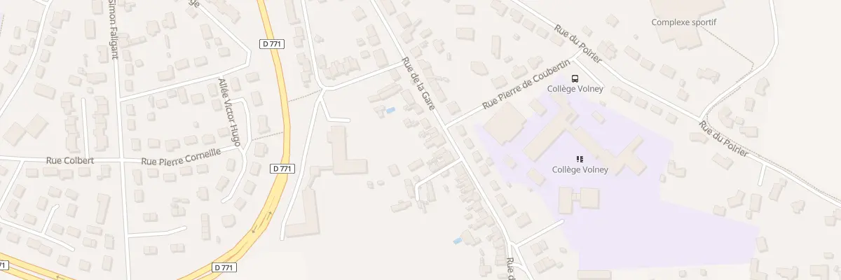 Plan du 68 Rue de la Gare à Craon