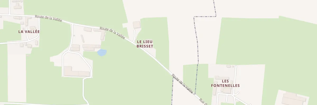 Plan du 2 Rte de la Vallée à Englesqueville-la-Percée