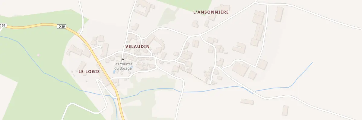 Plan du 332 Velaudin à Bazoges-en-Pareds