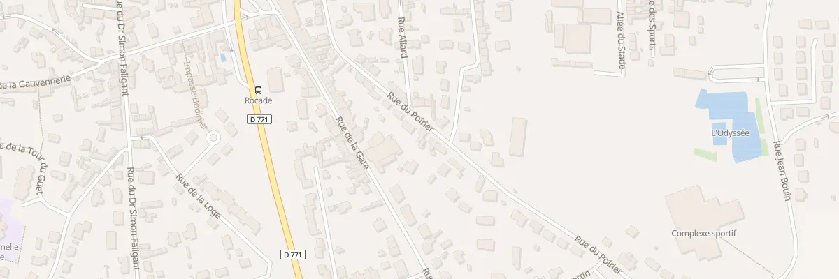 Plan du 28 Rue du Poirier à Craon