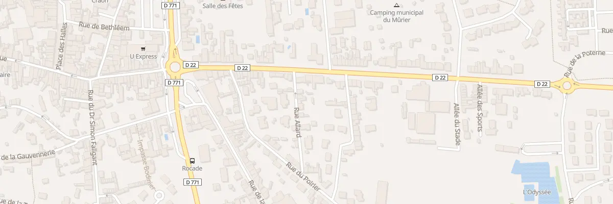 Plan du 7 Rue Allard à Craon