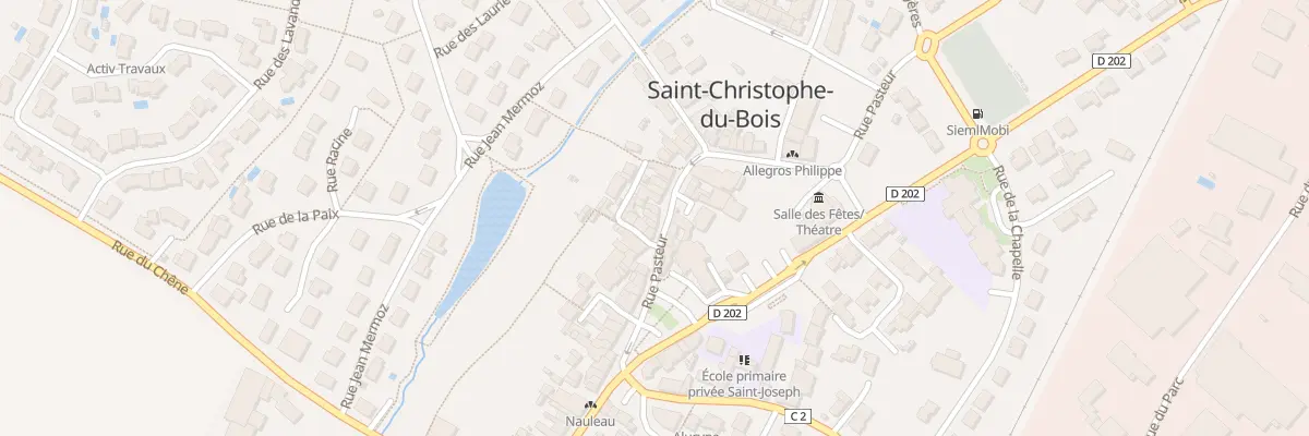 Plan du 28 Rue Pasteur à Saint-Christophe-du-Bois