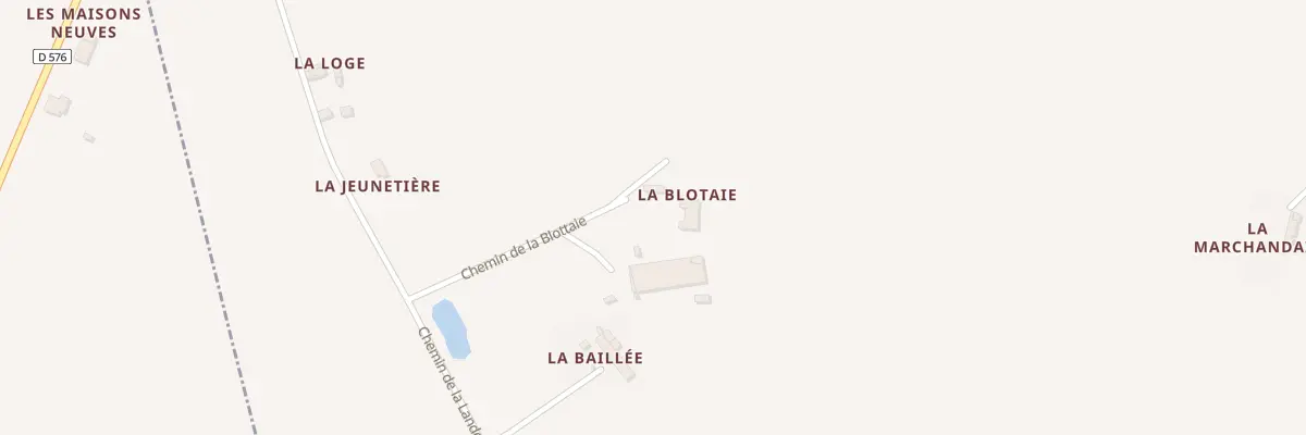 Plan du 174 Che de la Blottaie à Olivet