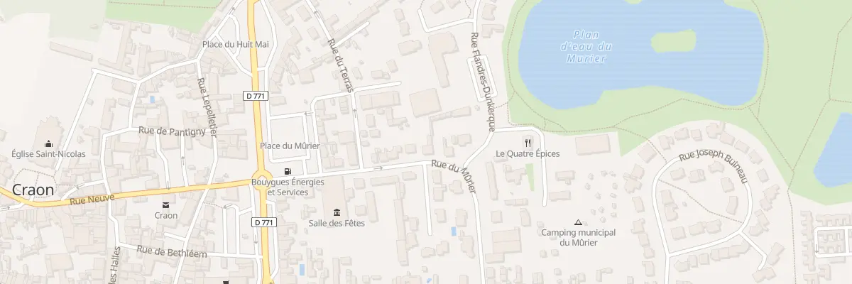 Plan du 15 Rue du Mûrier à Craon