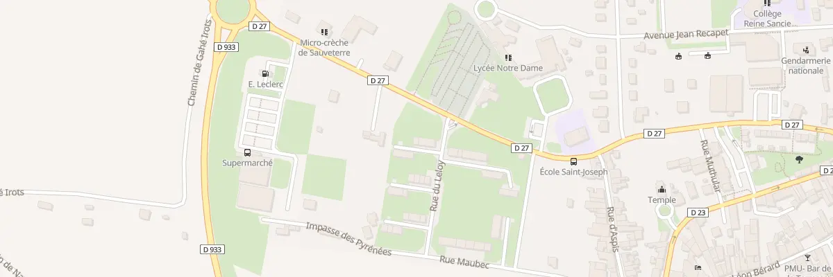 Plan du 4 Rue du Léloy à Sauveterre-de-Béarn
