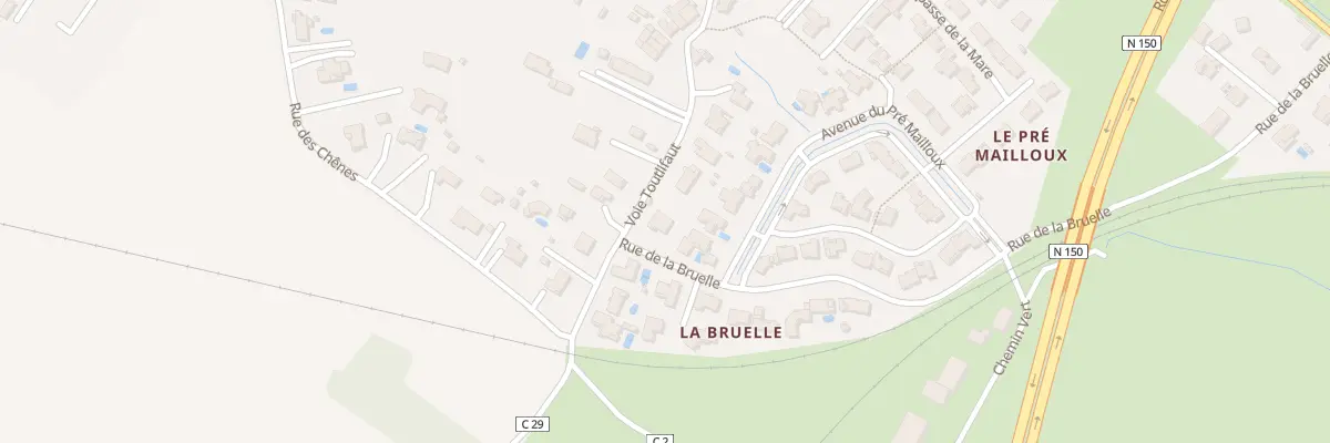 Plan du 2 Rue de la Bruelle à Saujon