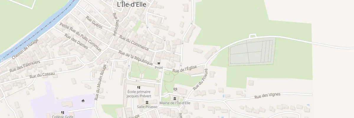 Plan du 1 Rue des jardins à L’Île-d’Elle