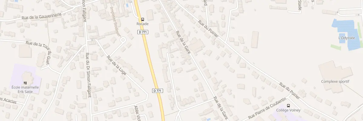 Plan du 42 Rue de la Gare à Craon