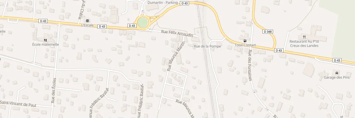 Plan du 5 Rue Maurice Martin à Ychoux