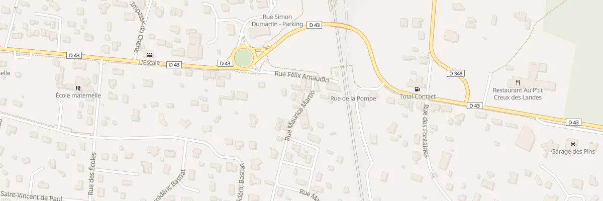 Plan du 4 Rue Maurice Martin à Ychoux