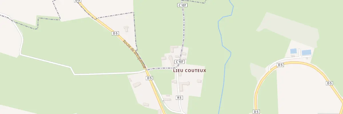 Plan du 5042 Le Lieu Couteux à Bricqueville