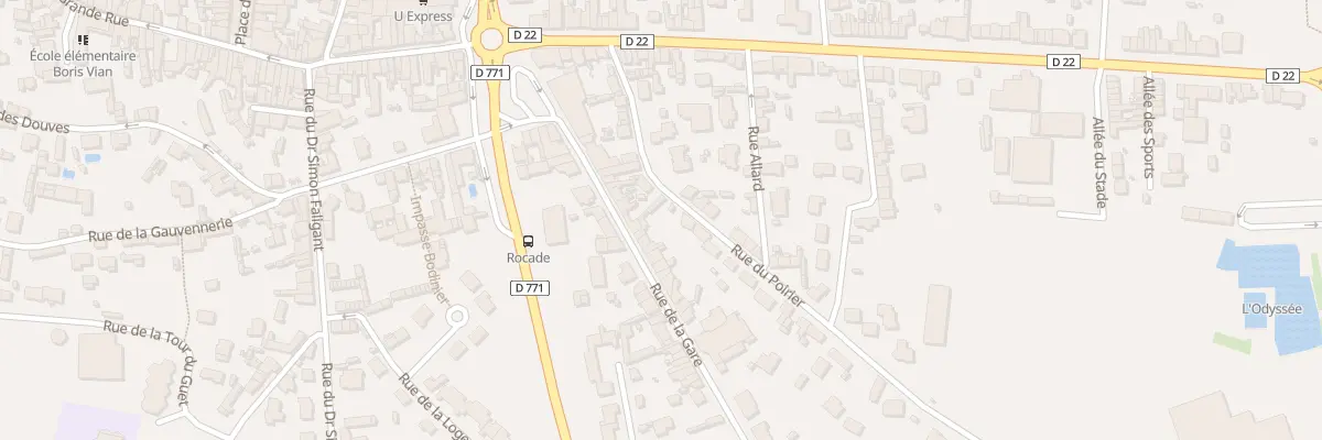 Plan du 25 Rue de la Gare à Craon
