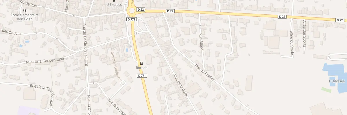Plan du 23 Rue de la Gare à Craon