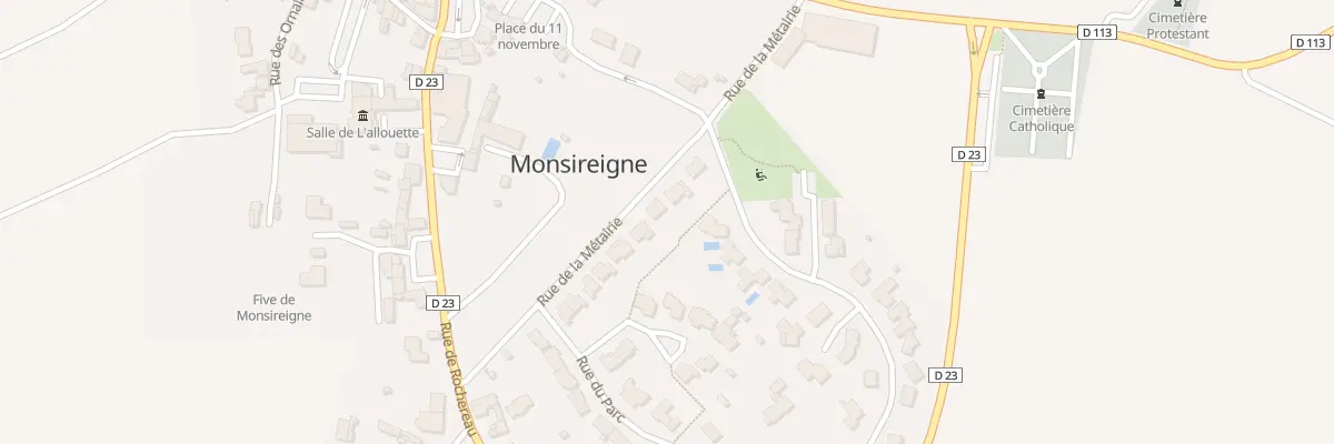Plan du 40 Rue de la métairie à Monsireigne