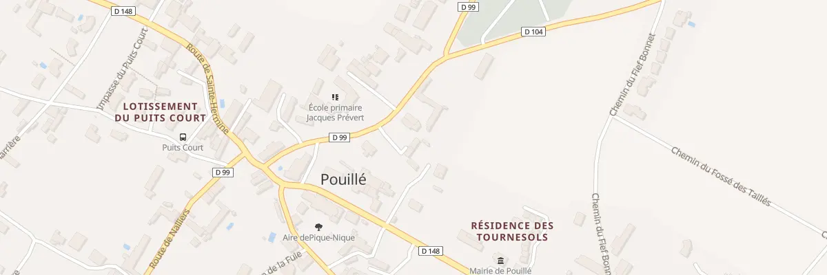 Plan du 32 Rte de l’Hermenault à Pouillé