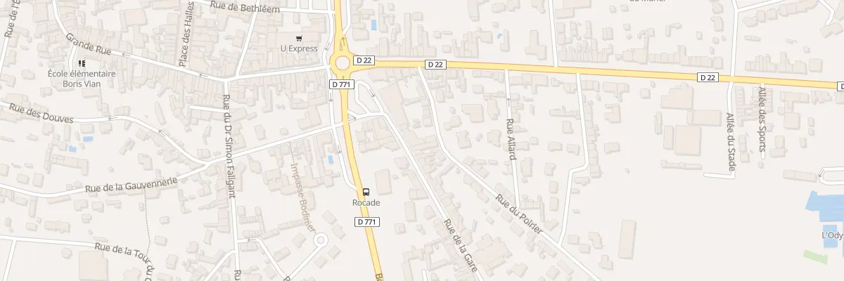 Plan du 9 Rue de la Gare à Craon