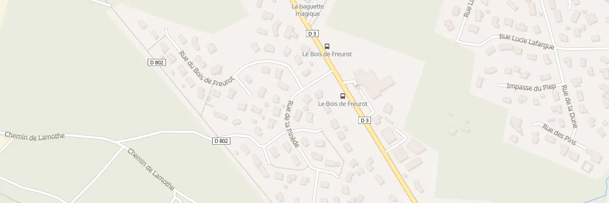 Plan du 3 Rue de la Pinède à Mios