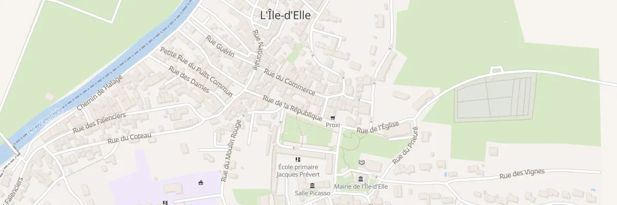 Plan du 13 Rue de la république à L’Île-d’Elle