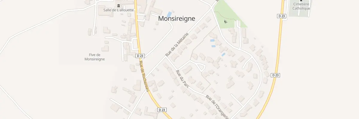 Plan du 24 Rue de la métairie à Monsireigne