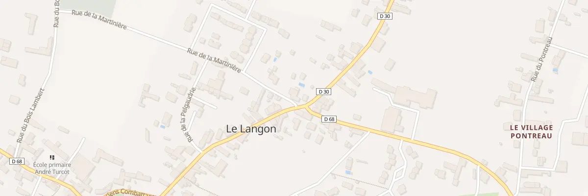 Plan du 3B Rue de la martinière au Langon