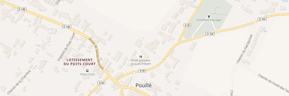 Plan du 35 Rte de l’Hermenault à Pouillé
