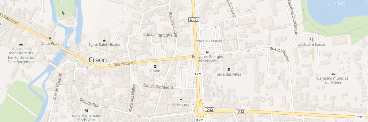 Plan du 1 Rue Neuve à Craon