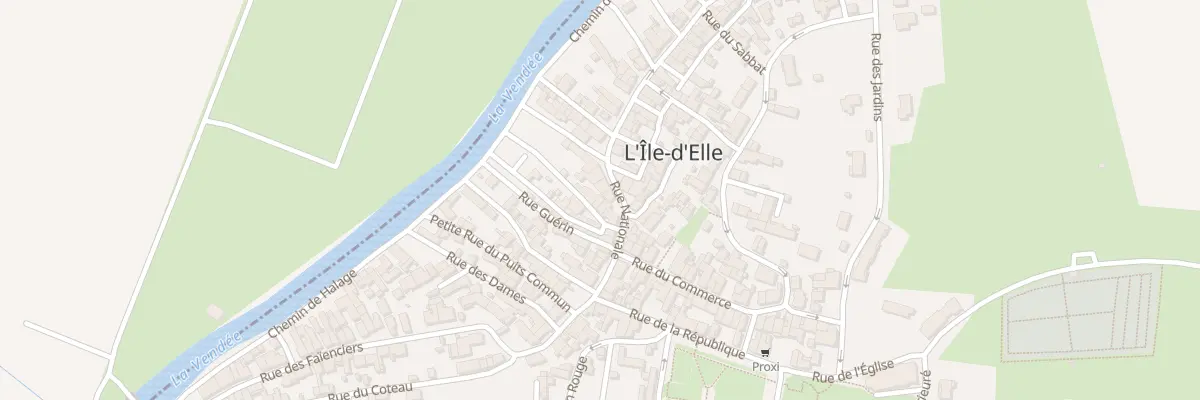 Plan du 2B Rue nationale à L’Île-d’Elle