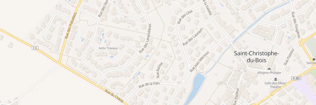 Plan du 5 Rue Racine à Saint-Christophe-du-Bois