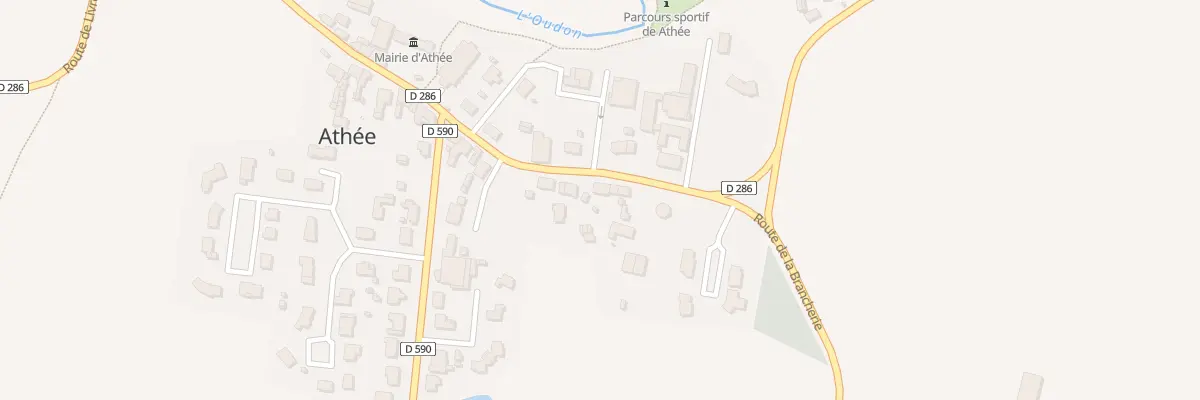 Plan du 14 Rue de Bel-air à Athée