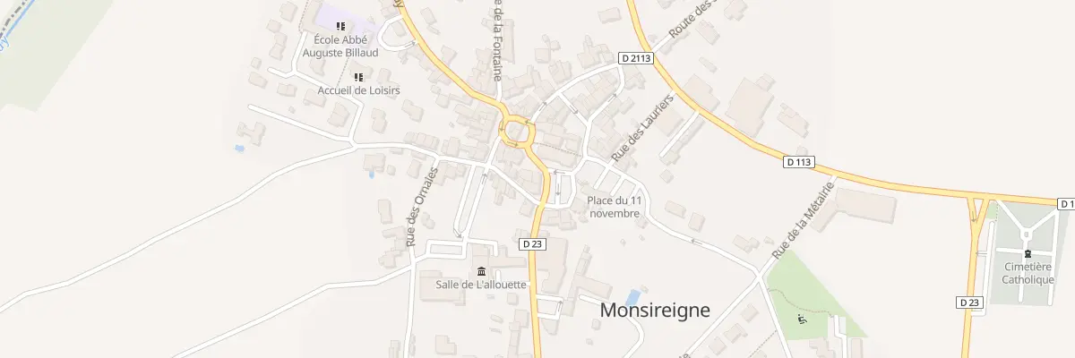 Plan du 3 Pl de l’Église à Monsireigne