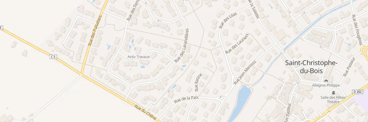 Plan du 17 Rue des Lavandières à Saint-Christophe-du-Bois