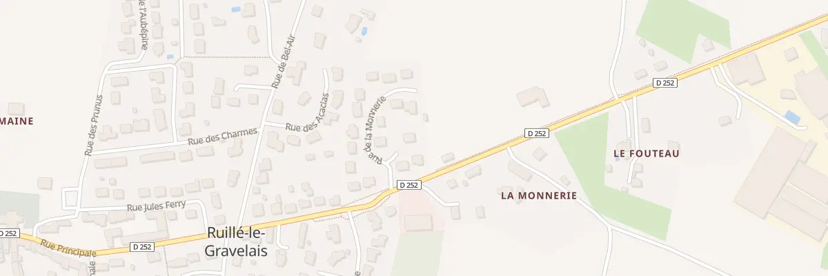 Plan du 15 Rue de la Monnerie à Loiron-Ruillé