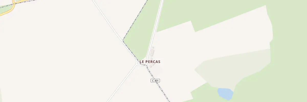 Plan du 5040 Le Percas à Tournières