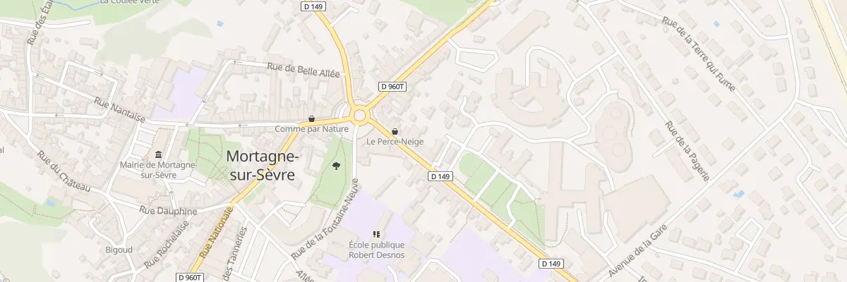 Plan du 10 Rte de Poitiers à Mortagne-sur-Sèvre