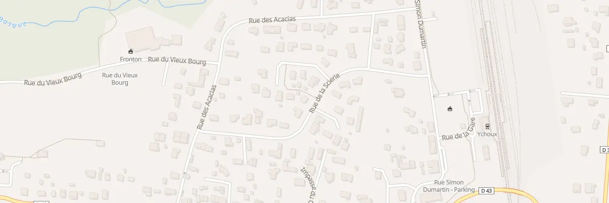 Plan du 10 Rue de la Scierie à Ychoux