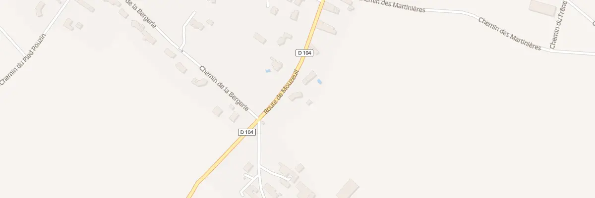 Plan du 135 Rte de Mouzeuil à Pouillé