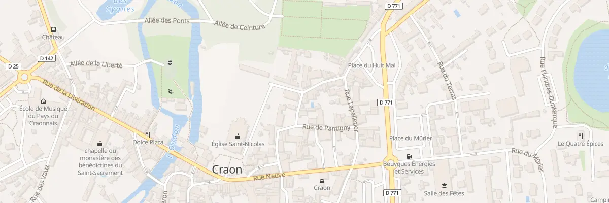 Plan du 6 Rue des Quatre Piliers à Craon
