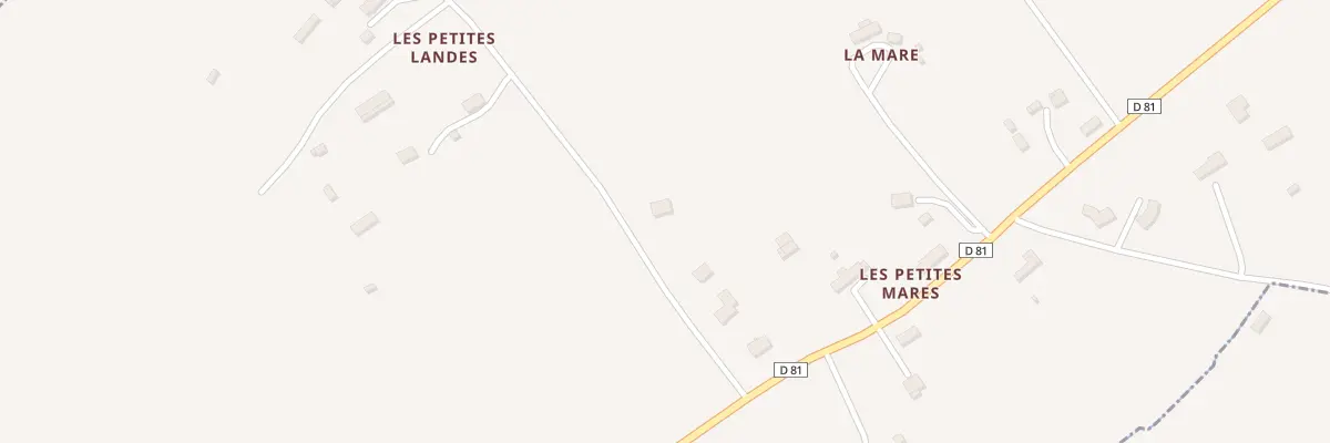 Plan du 6128 Les Petites Mares à Beaumesnil