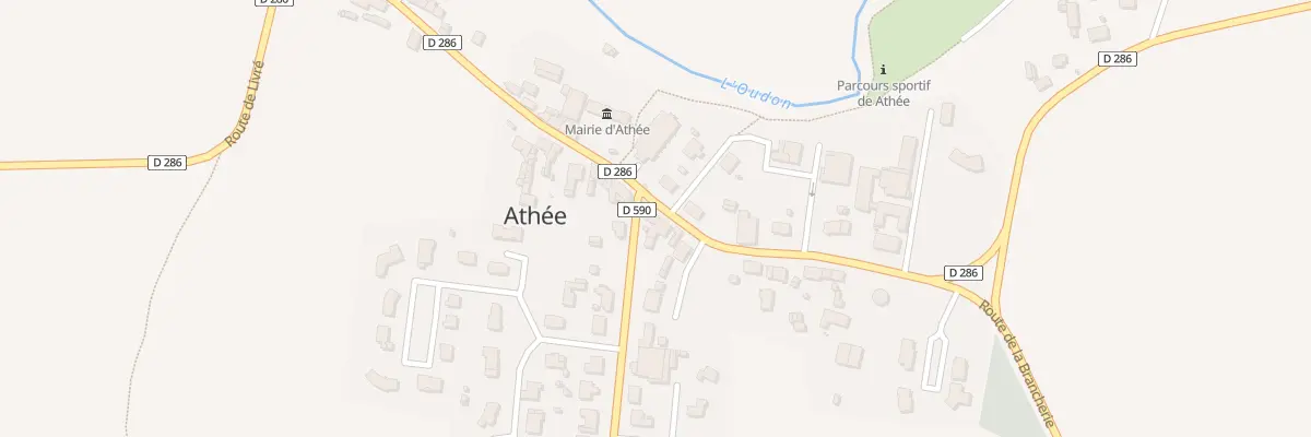 Plan du 1 Rte de Craon à Athée