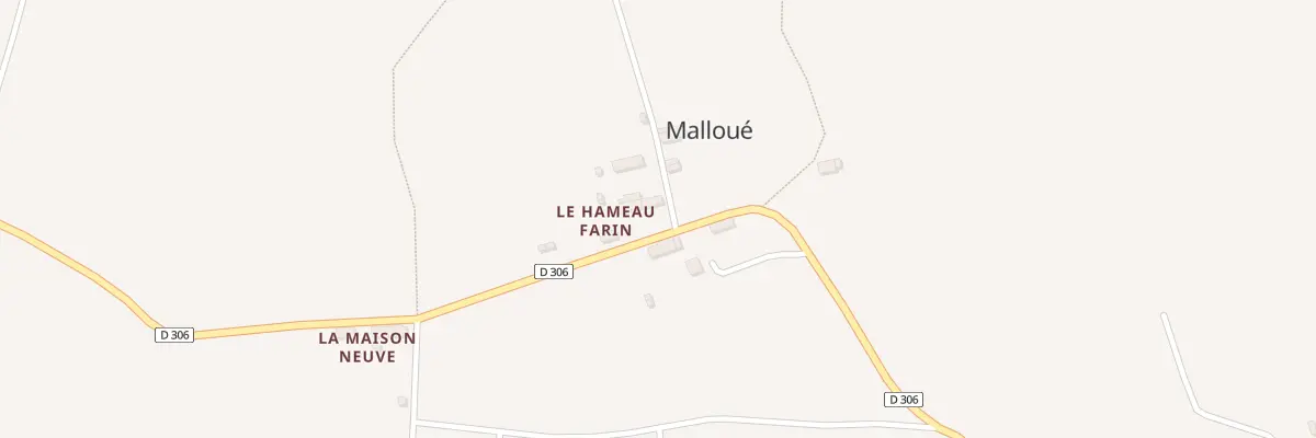 Plan du 6 Rte Le Hameau Farin - Malloue à Souleuvre en Bocage