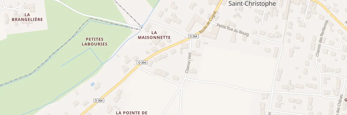Plan du 10 Rte de Cugné à Saint-Christophe