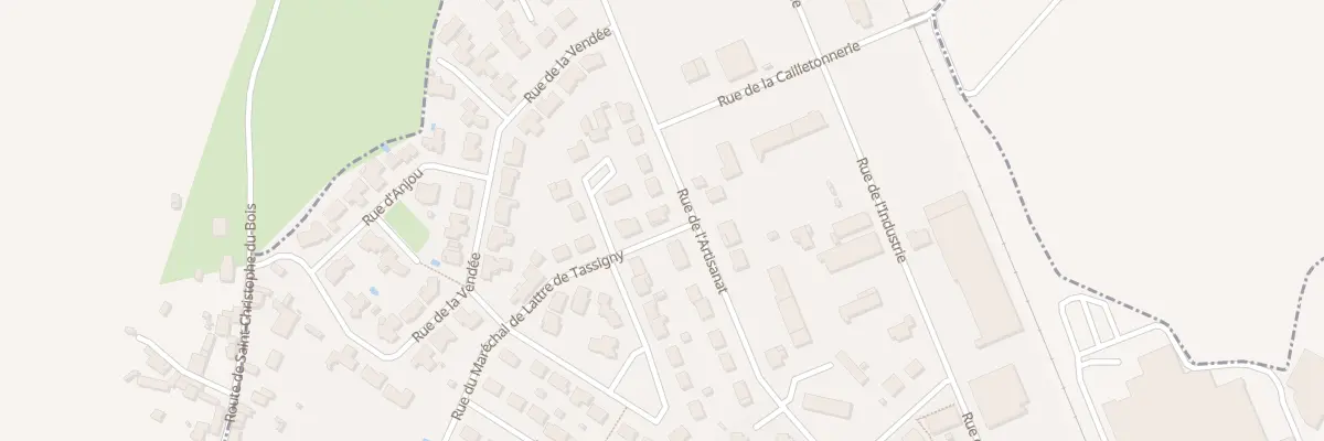 Plan du 12 Rue de lattre de tassigny à Mortagne-sur-Sèvre