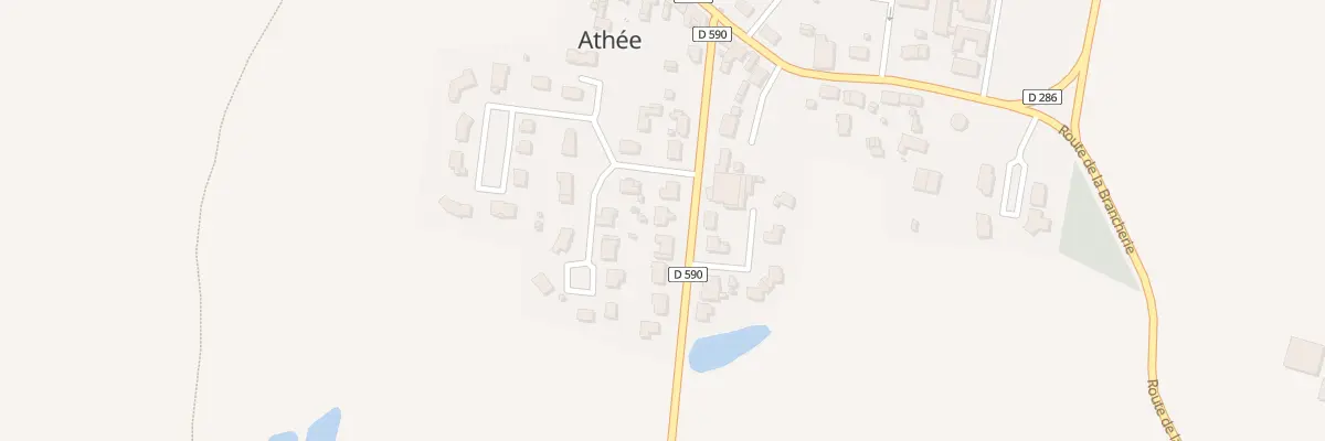 Plan du 10 Rte de Craon à Athée