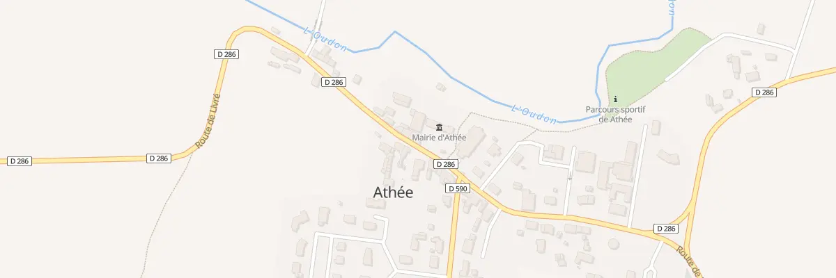 Plan du 4 Rte de Livré à Athée