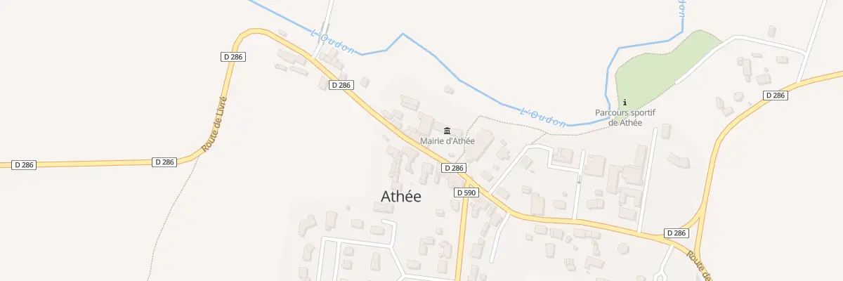 Plan du 6 Rte de Livré à Athée