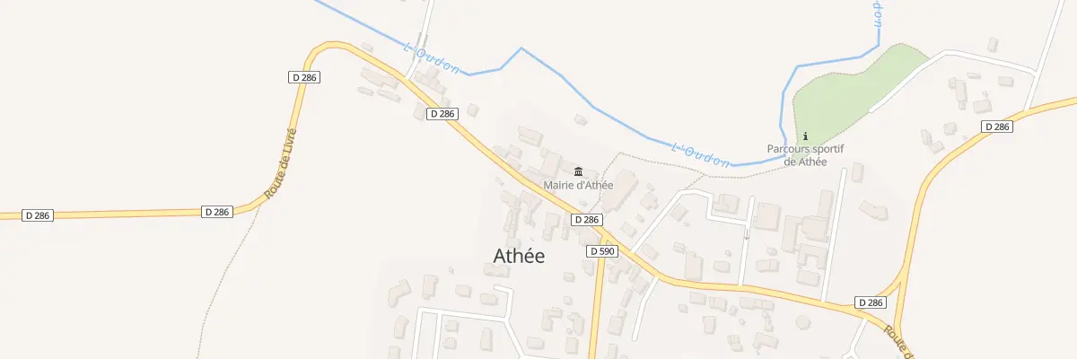 Plan du 8 Rte de Livré à Athée