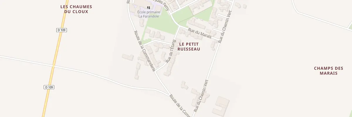 Plan du 10 Rue de l’Etang à Angliers