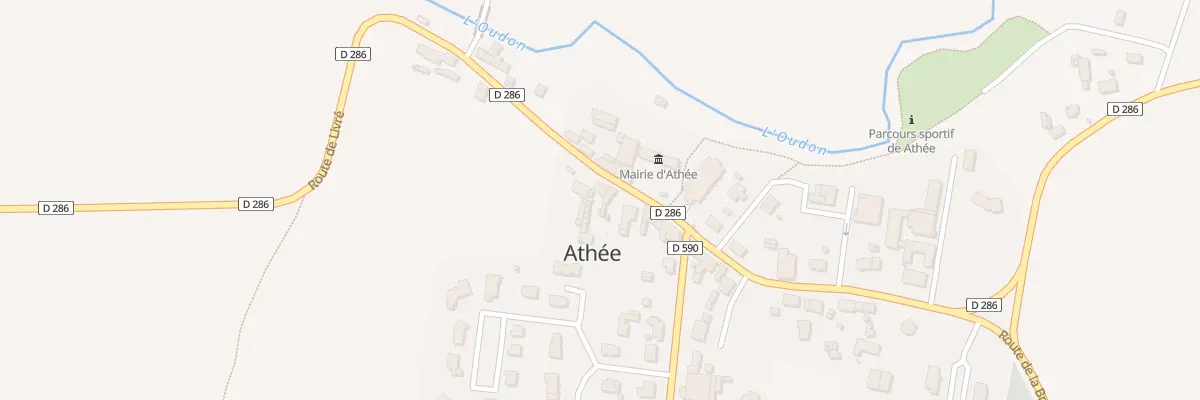 Plan du 11 Rte de Livré à Athée